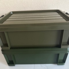 【最終値下9/13受渡限定】ｺﾝﾃﾅ収納BOX×２個ｾｯﾄの画像