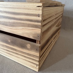 【DIY】木箱 蓋付き の画像