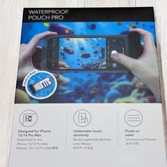 【新品】スマホ 防水ケース ポーチ ホワイト IPX8 iPhone 水中 海の画像