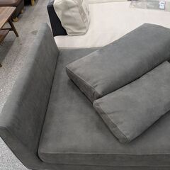 【フェザー使用】ソファ 関家具 リラックスフォーム PLT113 シェーズロングソファ 1人掛けソファ フェザークッション：モードグレーの画像