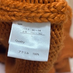 レディース セーター Lサイズ オーバーサイズ 大きいサイズの画像