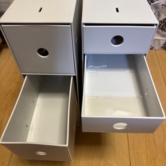 無印　小物収納ボックス二つの画像