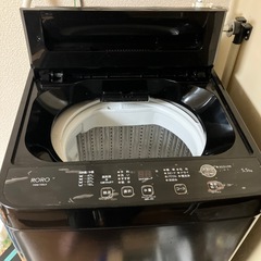 9／19日まで現地まで取りに来る人限定・ドタキャンしない人限定》　ヤマダ電気オリジナル洗濯機　RORO　YWMT-55LK ブラック　ヤマダ電気の画像