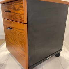 LION事務機ワゴン2段引き出しの画像