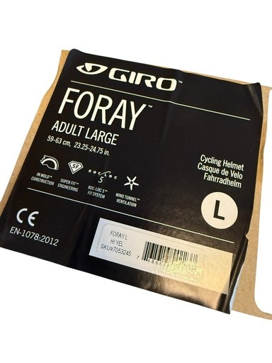 【新品未開封】GIRO FORAY YELLOW LARGE ヘルメット