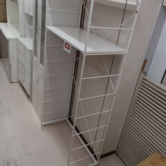 リユースのサカイ栃木店★ジモティ割あり★ 無印良品 メタルラック ホワイト W86×D41×H175.5 クリーニング済み TC10665の画像