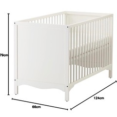 IKEA ベビーベッドの画像