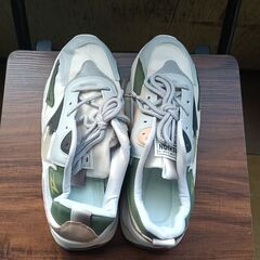 新品 25cm レディース スニーカー グレー 厚底 男女兼用 シューズ  識別番号:【N353-S】の画像