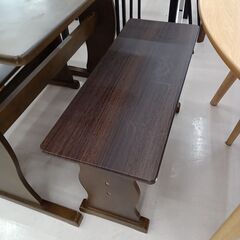 リユースのサカイ栃木店★ジモティ割あり★  ダイニングセット ブラウン W90×D60×H72.5 クリーニング済み TC10670の画像