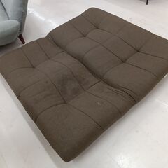 リユースのサカイ栃木店★ジモティ割あり★  ソファー ブラウン W128×D80～130×H20～75 クリーニング済み TC10672の画像