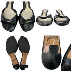 186000 現状品 MARC JACOBS マークジェイコブス パンプス  ミュール 23cm 23 ブラック レディース [1000023062268]の画像