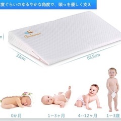 ベビー枕 斜面枕 嘔吐を防ぐ 向き癖防止 吐き戻し防止ベビー の画像