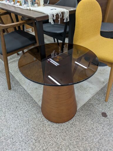 AbitaStyle アビタスタイル 遠藤照明 サイドテーブル ガラス円形天板 AbitaStyle アビタスタイル 遠藤照明 サイドテーブル ガラス円形天板