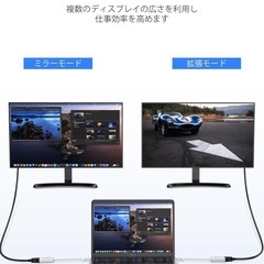 【新品】LENTION USB-C to VGA 変換アダプター 1080P対応 CU606の画像