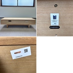 神戸市内✨️テレビ台 ローボード ナチュラル CHERRY 家具 単身 の画像