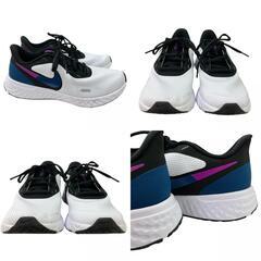 186000 現状品 NIKE ナイキ REVOLUTION　スニーカー　24cm BQ3207-102  24 ホワイト [1000025395760]の画像