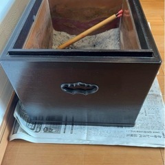 長火鉢 古民具 レトロ 箱火鉢 和家具 茶道具 囲炉裏　中古品 アンティークの画像