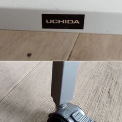 UCHIDA ウチダ キャスター付きラック 事務用棚 ミニラック スチール製　/TJ-2547 2Fの画像