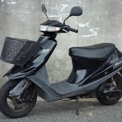 バイク　スズキ　アドレスV100規制前モデル　希少2サイクル　格安原付二種スクーター　実動車　簡易整備済み　通勤通学　デリバリー車などにの画像