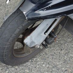 バイク　スズキ　アドレスV100規制前モデル　希少2サイクル　格安原付二種スクーター　実動車　簡易整備済み　通勤通学　デリバリー車などにの画像