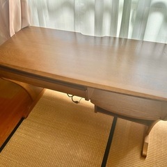 定価10万円程 パソコンデスク 浜本工芸 (電源タップ付き)の画像