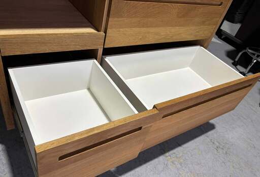 最高級 末次家具工芸 レンジボード、カップボード、幅123cm Used 最高級 末次家具工芸 レンジボード、カップボード、幅123cm Used