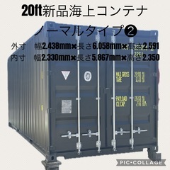 20ft新品海上コンテナノーマルタイプ❶の画像