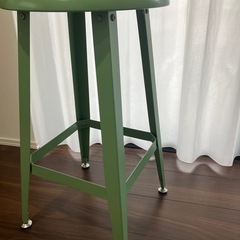 廃盤希少 IKEA ハイスツール TORBEN グリーン　イケア 鋼製の画像
