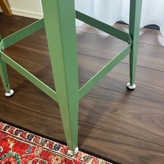 廃盤希少 IKEA ハイスツール TORBEN グリーン　イケア 鋼製の画像