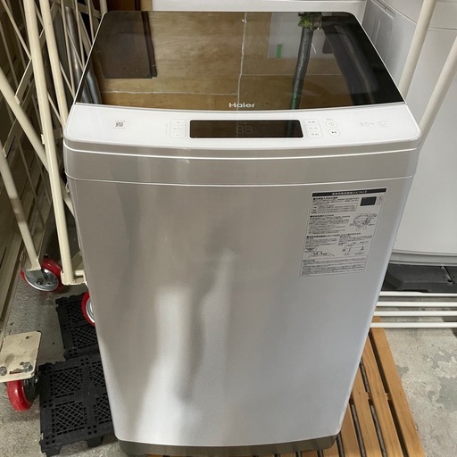 f●■【2024年製/美品】Haierハイアール・全自動洗濯機8.5Kg【JW-KD85D】インバーター搭載　大型洗濯機