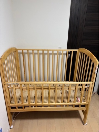 KATOJI(カトージ)ベビーベッド 70×120cm ハイポジション。 
