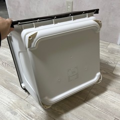 茶色　　プラスチック収納ケースの画像
