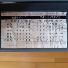 カーメイト 非金属チェーン 取扱説明書・手袋付き 185/70R14ほかの画像