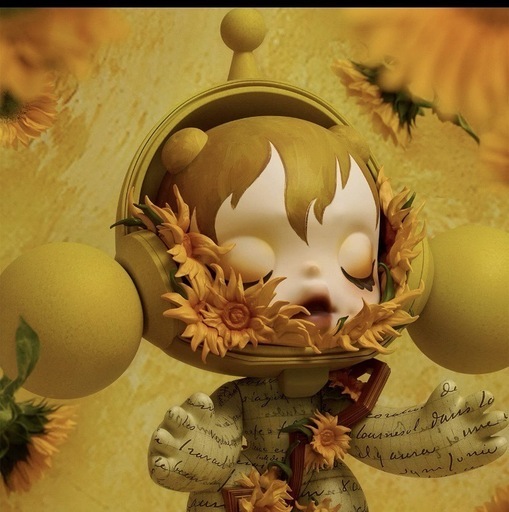 MEGA a SKULLPANDA 1000% Van Gogh Museum ひまわり