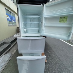 f●■東芝TOSHIBA・冷凍冷蔵庫340L・３ドア【GR-34ZY-SS】シルバー・大型冷蔵庫の画像