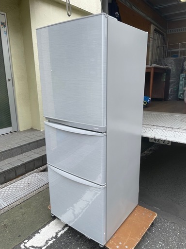 f○□東芝TOSHIBA・冷凍冷蔵庫340L・3ドア【GR-34ZY-SS】シルバー