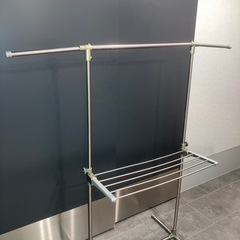 簡易式スチール伸縮物干しポールの画像