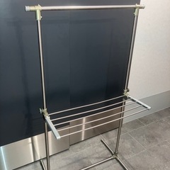 簡易式スチール伸縮物干しポールの画像