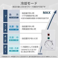 送料込み❣ 新品未使用 冷凍庫 199L 家庭用 業務用 ノンフロン チェストフリーザー 上開き 1110142の画像