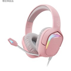 Black Shark ゲーミングヘッドセット マイク付 接続 PS4 PS5 スマートフォン PC Switch Xbox 50 mm ドライバー RGB LEDライト 有線 3.5mmジャック ステレオ ヘッドセット の画像