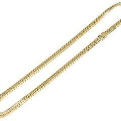 新品 ゴールド 6面カット ダブル喜平 極 太ネックレス  50.5cm 84.3ｇ上質質感高品質  重量感光沢 大人気メンズ 高級感の画像