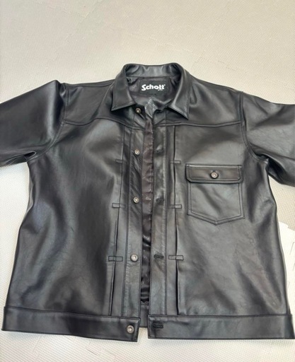 ショット　シープレザートラッカージャケット