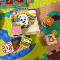 アンパンマン　時計パズル　ワンワン六面パズルの画像