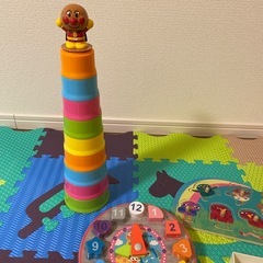 アンパンマン　時計パズル　ワンワン六面パズルの画像