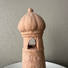 陶器 灯台型 置物　オヴジェの画像