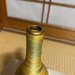 京都　美しい糸の花瓶　花器　古美術　古道具　染織の画像
