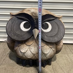 フクロウ 信楽焼 陶器 置物 梟の画像