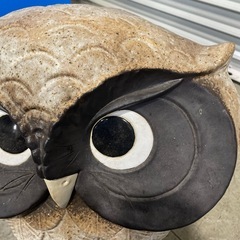 フクロウ 信楽焼 陶器 置物 梟の画像