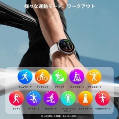 【✨新品✨】スマートウォッチST30 円形 丸形 防水　アウトドア 登山　1.56インチの画像