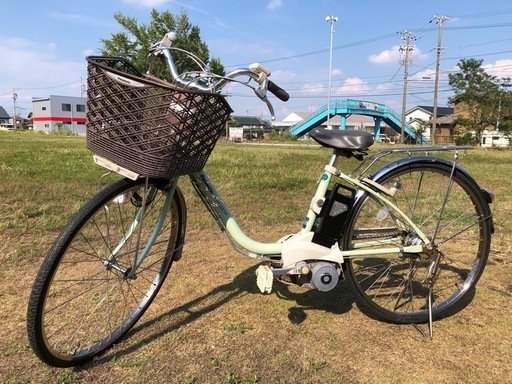 値下げ◆整備済◆電動アシスト自転車    3段ギア　パナソニック リチウム  vivi